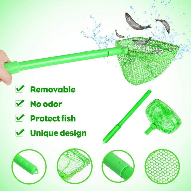 TSYAN Fishing Net, TSYAN 3 Pack Bug Net Catching Crab Insect Nets Beach Toys Floating Bait Butterflies Colorful Nets for Kids Outdoor Playing 16 inches - Image 4